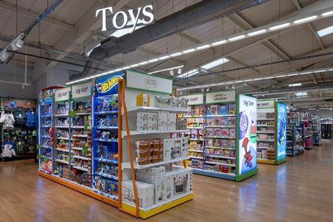 Toys section at George store, Leeds